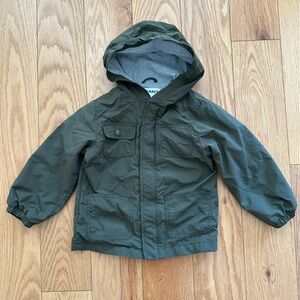 Old Navt 5T boy utility jacket green